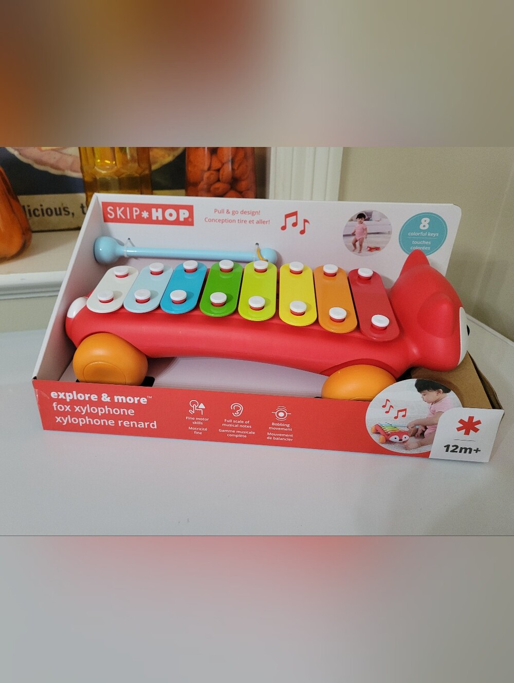 Skip Hop Explore & More Baby Fox Xylophone Toy with Mallet
